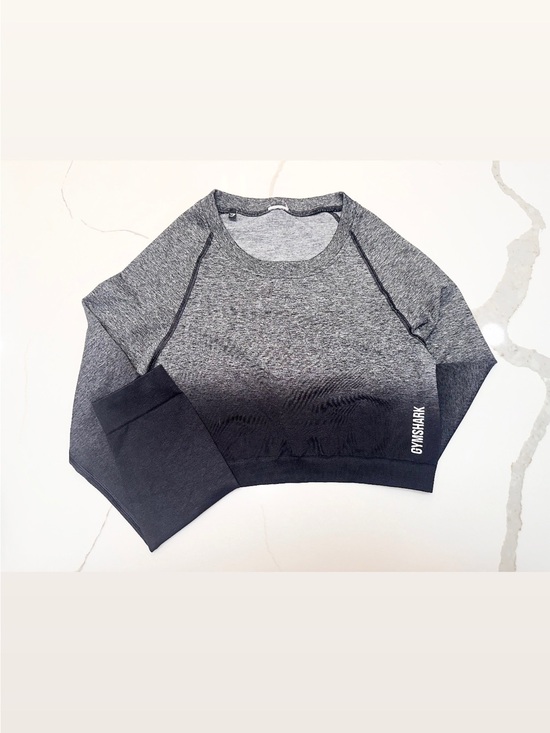 Gymshark Tops - Gymshark Adapt Ombre Long Sleeve Crop Top